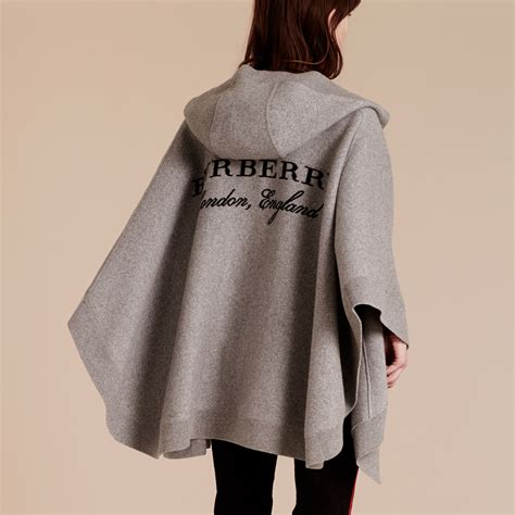 burberry poncho cape with hood